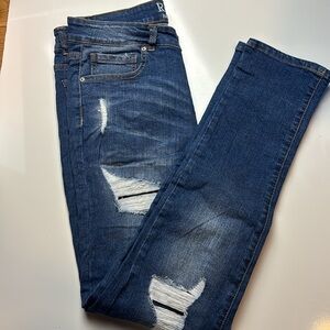 Resfeber skinny distressed jeans sz 8‎